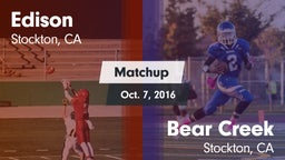 Matchup: Edison  vs. Bear Creek  2016