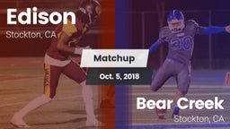 Matchup: Edison  vs. Bear Creek  2018