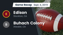 Recap: Edison  vs. Buhach Colony  2019