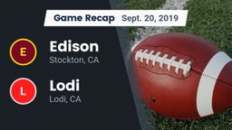 Recap: Edison  vs. Lodi  2019