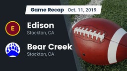 Recap: Edison  vs. Bear Creek  2019