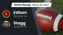 Recap: Edison  vs. Stagg  2021