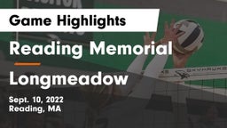 Reading Memorial  vs Longmeadow  Game Highlights - Sept. 10, 2022