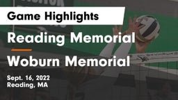 Reading Memorial  vs Woburn Memorial  Game Highlights - Sept. 16, 2022