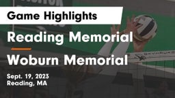 Reading Memorial  vs Woburn Memorial  Game Highlights - Sept. 19, 2023