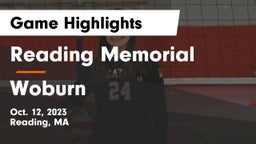 Reading Memorial  vs Woburn Game Highlights - Oct. 12, 2023