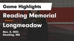 Reading Memorial  vs Longmeadow Game Highlights - Nov. 8, 2023