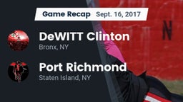 Recap: DeWITT Clinton  vs. Port Richmond  2017