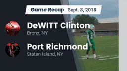 Recap: DeWITT Clinton  vs. Port Richmond  2018