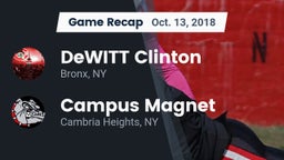 Recap: DeWITT Clinton  vs. Campus Magnet  2018