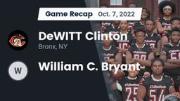Recap: DeWITT Clinton  vs. William C. Bryant 2022