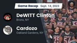 Recap: DeWITT Clinton  vs. Cardozo  2023