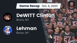Recap: DeWITT Clinton  vs. Lehman  2023