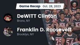 Recap: DeWITT Clinton  vs. Franklin D. Roosevelt 2023