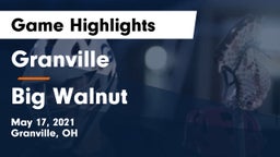 Granville  vs Big Walnut Game Highlights - May 17, 2021