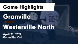 Granville  vs Westerville North  Game Highlights - April 21, 2022