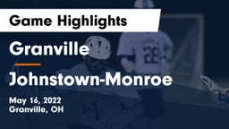 Granville  vs Johnstown-Monroe  Game Highlights - May 16, 2022