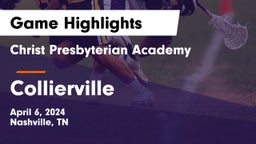 Christ Presbyterian Academy vs Collierville  Game Highlights - April 6, 2024