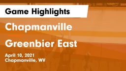 Chapmanville  vs Greenbier East Game Highlights - April 10, 2021