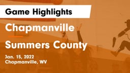 Chapmanville  vs Summers County  Game Highlights - Jan. 15, 2022