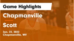 Chapmanville  vs Scott  Game Highlights - Jan. 22, 2022