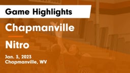 Chapmanville  vs Nitro  Game Highlights - Jan. 3, 2023