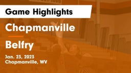 Chapmanville  vs Belfry  Game Highlights - Jan. 23, 2023