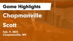 Chapmanville  vs Scott  Game Highlights - Feb. 9, 2023