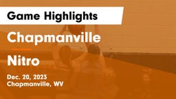 Chapmanville  vs Nitro  Game Highlights - Dec. 20, 2023