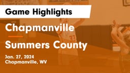 Chapmanville  vs Summers County  Game Highlights - Jan. 27, 2024