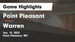 Point Pleasant  vs Warren  Game Highlights - Jan. 19, 2023