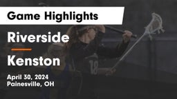 Riverside  vs Kenston  Game Highlights - April 30, 2024