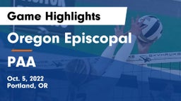 Oregon Episcopal  vs PAA Game Highlights - Oct. 5, 2022