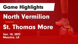 North Vermilion  vs St. Thomas More  Game Highlights - Jan. 18, 2022