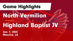 North Vermilion  vs Highland Baptist JV Game Highlights - Jan. 7, 2023
