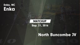 Matchup: Enka  vs. North Buncombe JV 2016