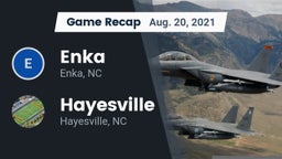 Recap: Enka  vs. Hayesville 2021