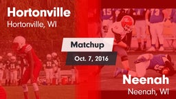 Matchup: Hortonville High vs. Neenah  2016