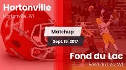 Matchup: Hortonville High vs. Fond du Lac  2017