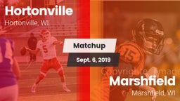 Matchup: Hortonville High vs. Marshfield  2019
