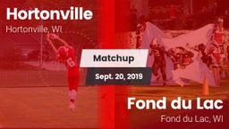 Matchup: Hortonville High vs. Fond du Lac  2019