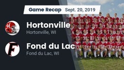 Recap: Hortonville  vs. Fond du Lac  2019