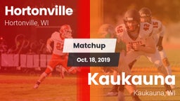 Matchup: Hortonville High vs. Kaukauna  2019