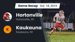 Recap: Hortonville  vs. Kaukauna  2019