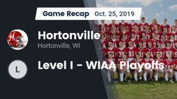 Recap: Hortonville  vs. Level I - WIAA Playoffs 2019