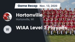 Recap: Hortonville  vs. WIAA Level 3 Playoffs 2020