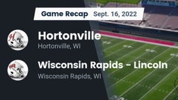Recap: Hortonville  vs. Wisconsin Rapids - Lincoln  2022