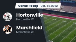 Recap: Hortonville  vs. Marshfield  2022