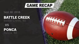 Recap: Battle Creek  vs. Ponca  2016