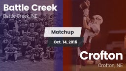 Matchup: Battle Creek HS vs. Crofton  2016